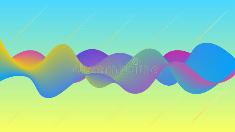 Vector Dynamic Colorful Vibrant Waves for Abstract Background vector illustration
