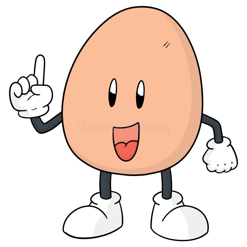 Vector of egg cartoon stock vector. Illustration of drawing 119808952