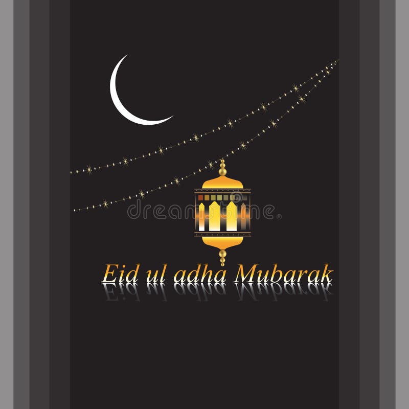 Vector Eid Ul Adha Mubarak Religious Background Stock Vector - Illustration  of hanging, glowing: 75885053