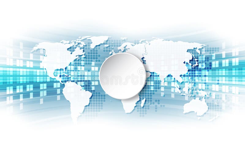 Vector el concepto global digital de la tecnología, fondo abstracto stock de ilustración Vector el concepto global digital de la tecnología, fondo abstracto stock de ilustración