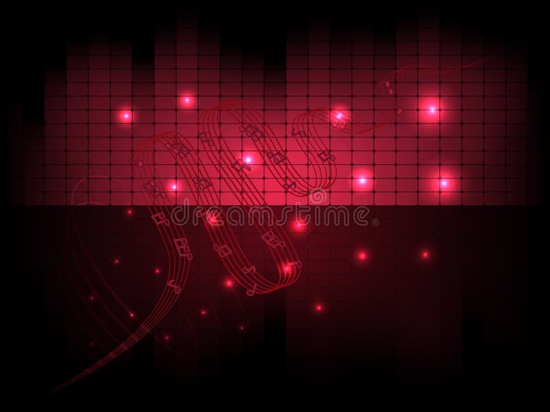 Vector el fondo abstracto musical con el equalizador y las notas ilustración del vector Vector el fondo abstracto musical con el equalizador y las notas ilustración del vector