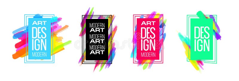Vector el marco para los gráficos del arte moderno del texto para los inconformistas stock de ilustración Vector el marco para los gráficos del arte moderno del texto para los inconformistas stock de ilustración