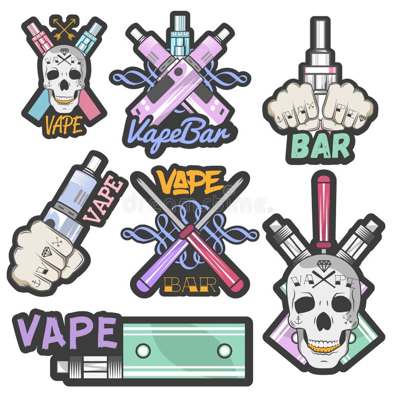 Vector el sistema colorido de etiquetas engomadas, de banderas, de logotipos, de etiquetas, de emblemas o de insignias de la barr stock de ilustración Vector el sistema colorido de etiquetas engomadas, de banderas, de logotipos, de etiquetas, de emblemas o de insignias de la barr stock de ilustración