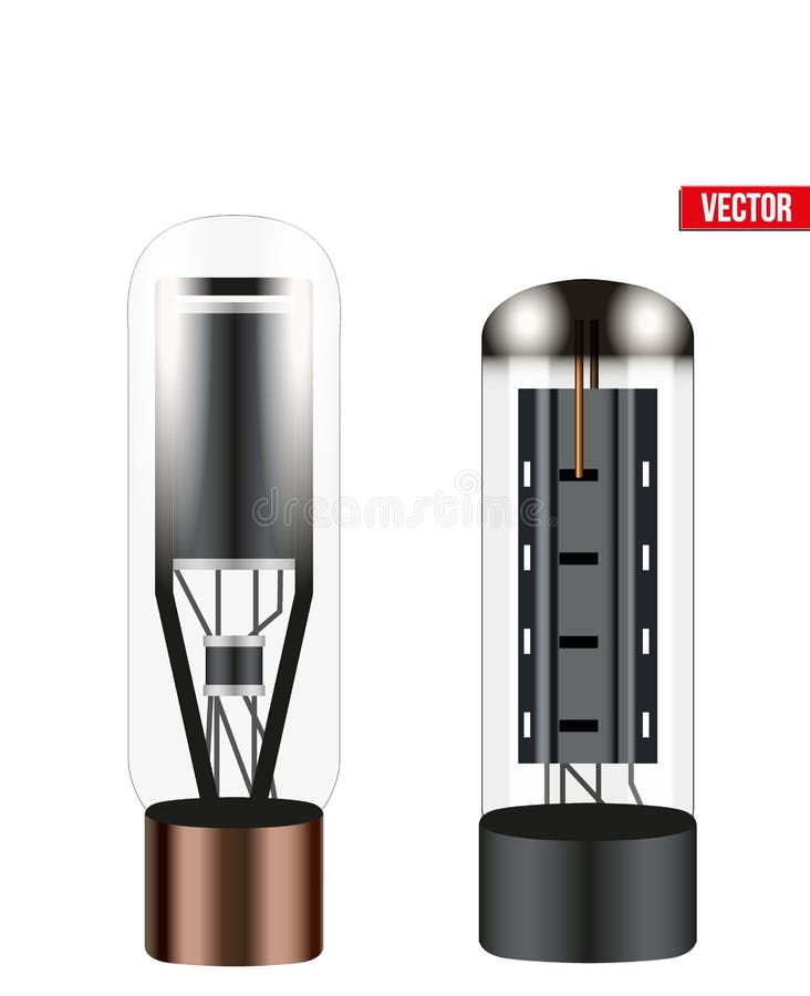Vector Electronic Vacuum Tube Stock Vector Illustration of