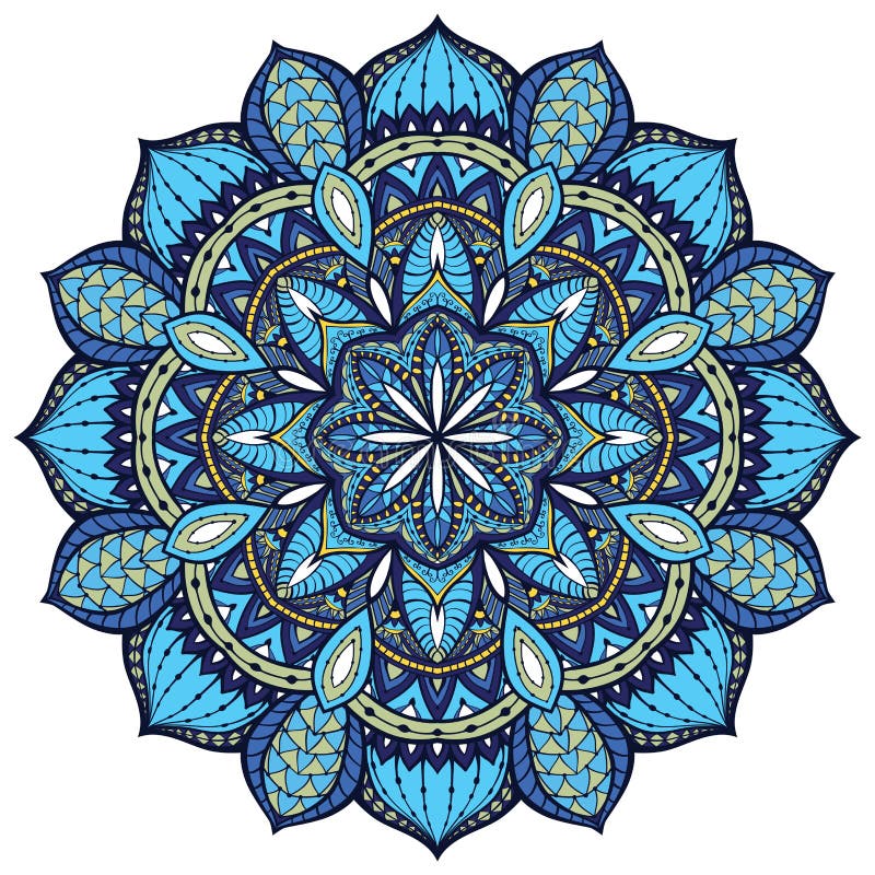 Vector, elegante mandala, met ingewikkeld detail royalty-vrije illustratie Vector, elegante mandala, met ingewikkeld detail royalty-vrije illustratie