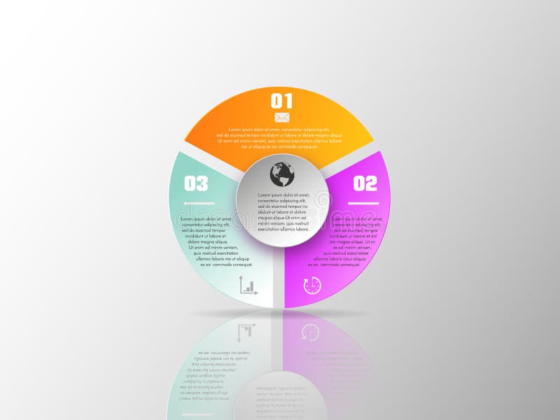 Vector elements for infographic. Template for diagram, graph, presentation and chart. Business concept with 3 options royalty free illustration Vector elements for infographic. Template for diagram, graph, presentation and chart. Business concept with 3 options royalty free illustration