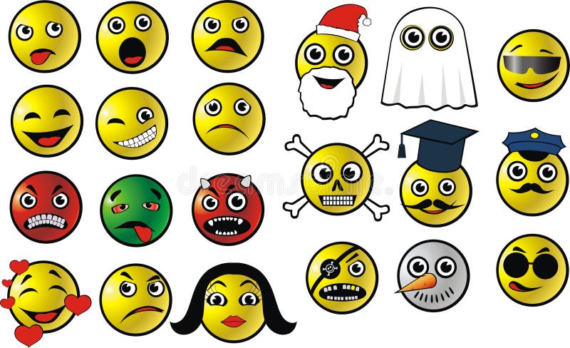 Vector emoticon vector illustration