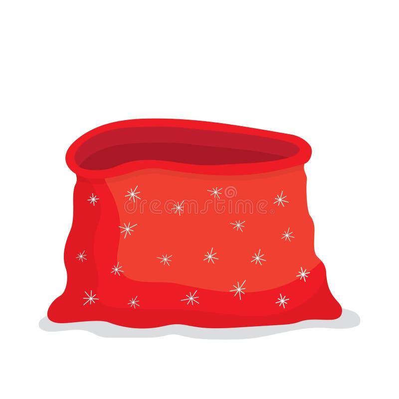 Vector Empty Bag Santa Claus Stock Vector Illustration of present