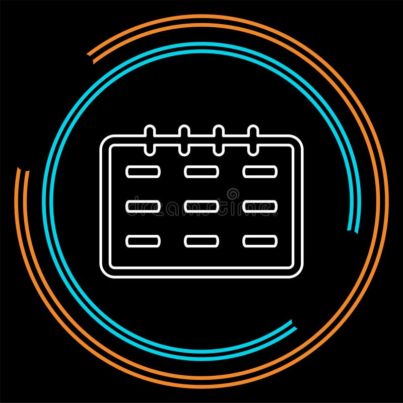 Vector empty calendar icon royalty free illustration