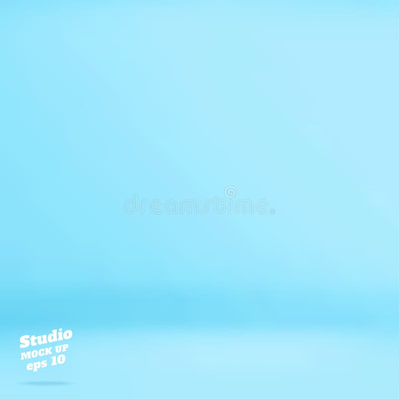 Vector Empty pastel blue color studio room background ,Template royalty free illustration