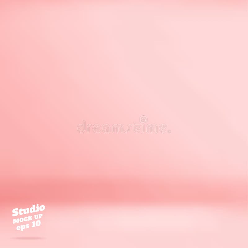 Vector Empty pastel pink color studio room background ,Template royalty free illustration