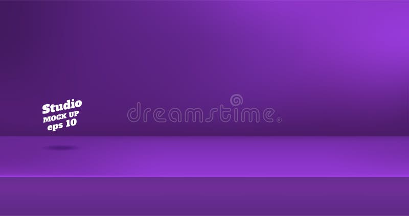 Vector,Empty vivid purple color studio table room background ,product display with copy space for display of content stock illustration