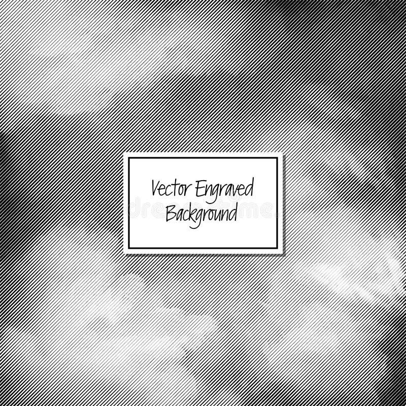 Vector engraved background vector illustration