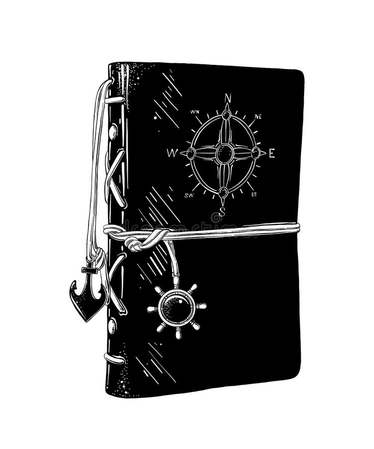 Premium Vector  Sketch of notebook vector illustration with hand