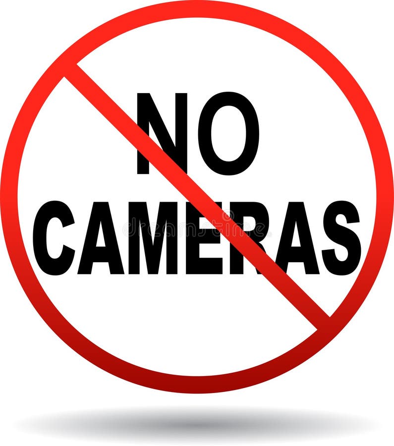 No cameras allowed sign stock illustration No cameras allowed sign stock illustration