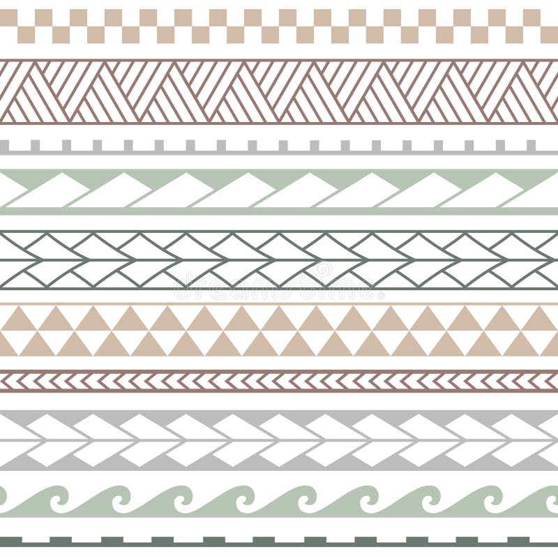 Vector etnisch naadloos patroon in maori stijl stock illustratie Vector etnisch naadloos patroon in maori stijl stock illustratie