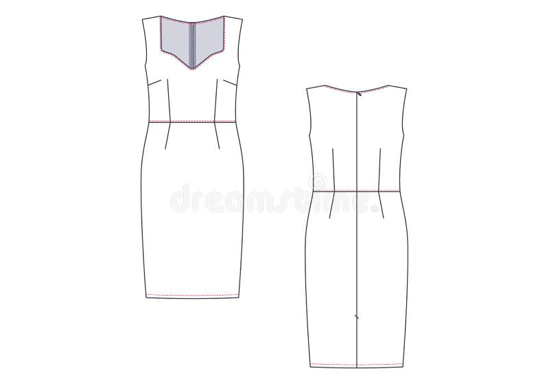 Fashion Technical Sketch of Pants with Cuffs in Vector Graphic Stock Vector  - Illustration of size, label: 165163302