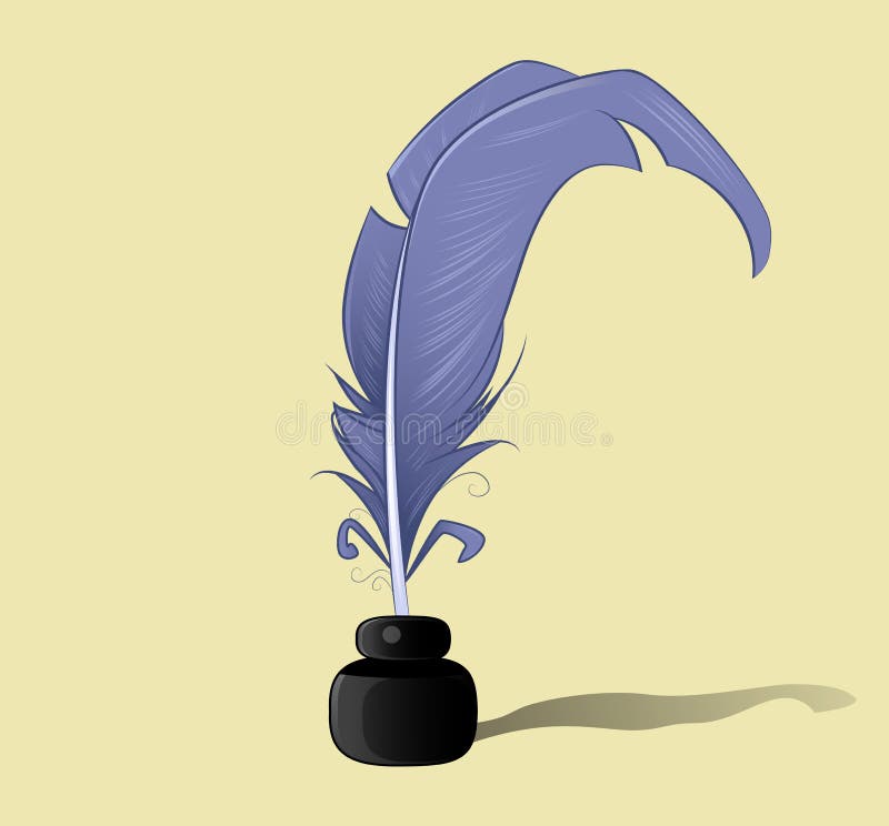 Feather Ink Bottle Vector Stock Illustrations 3,591 Feather Ink