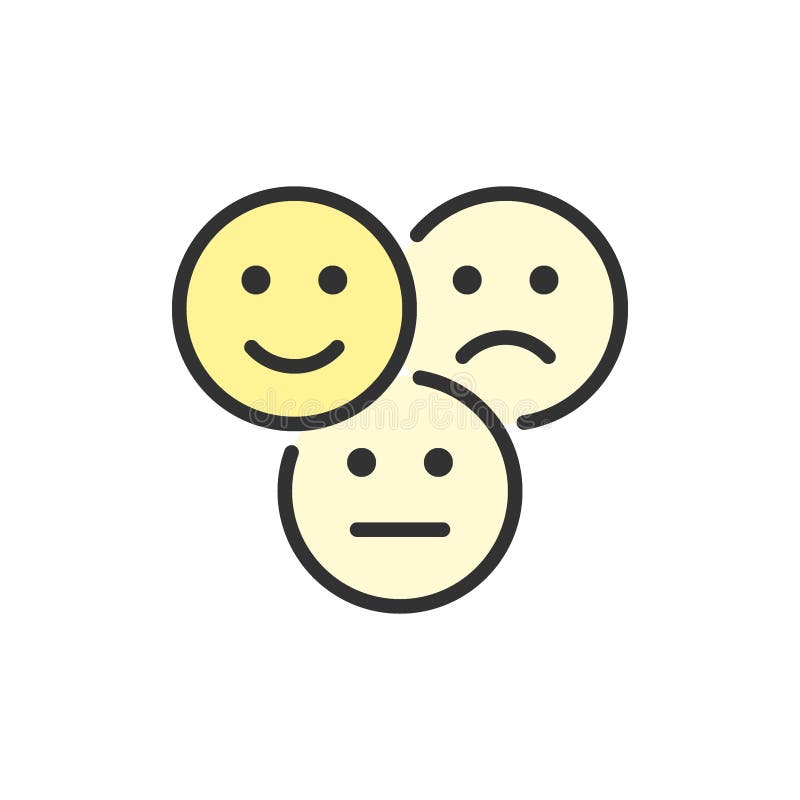 Person with speech bubble and sad face gray icon. Feedback