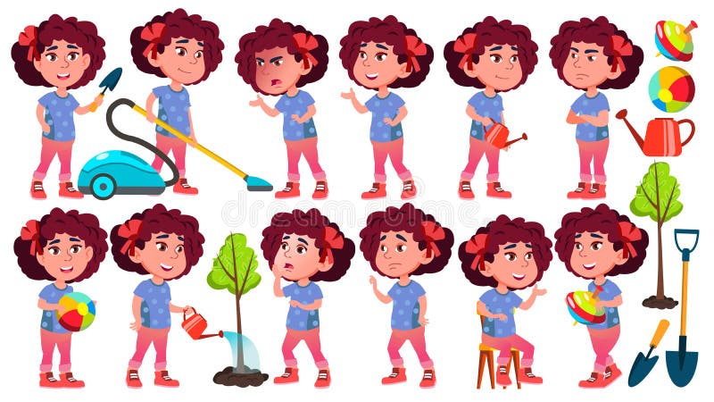 Sala De Clase De La Limpieza De La Ayuda De Los Niños Ilustración del