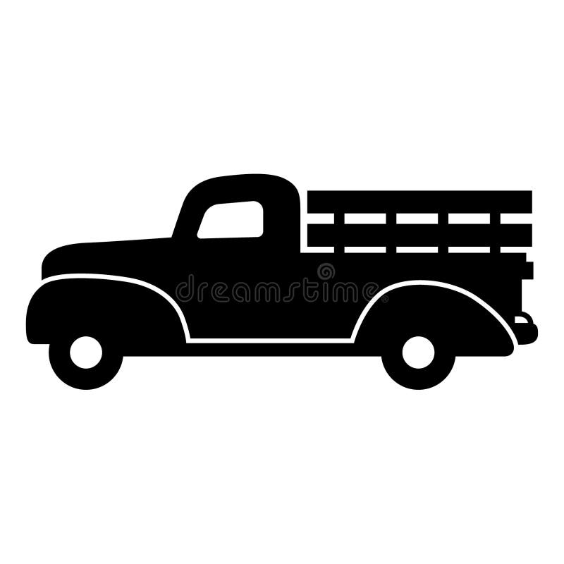 Vintage Pickup Truck Farm Eps Stock Illustration Illustration Of Arts Vector 159514980