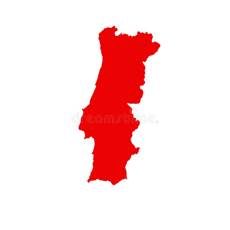 Portugal Map - Country on the Iberian Peninsula in Southwestern Europe  Stock Vector - Illustration of contour, territory: 120941215