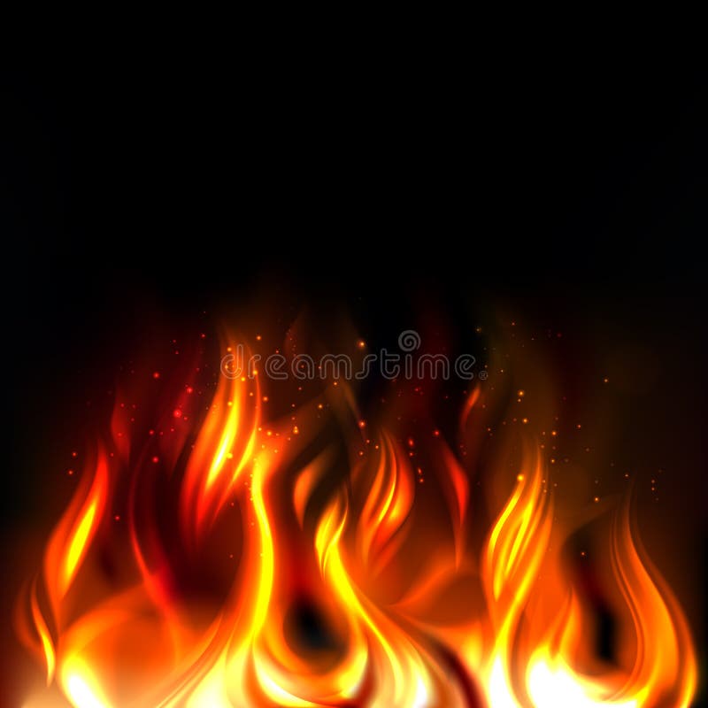 Vector Fire royalty free illustration