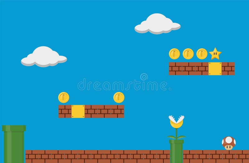 Gaming Background Mario Stock Illustrations – 352 Gaming Background Mario  Stock Illustrations, Vectors & Clipart - Dreamstime