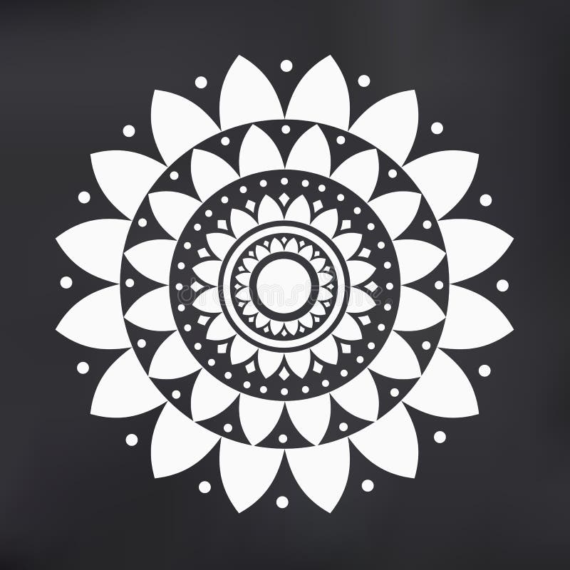 Download Vector Flat Design Lotus Mandala Illustration Symbol Stock ...