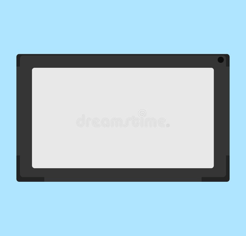 Vector flat illustration of electronic tablet royalty free illustration