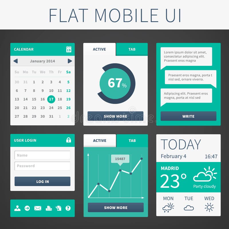 Flat mobile