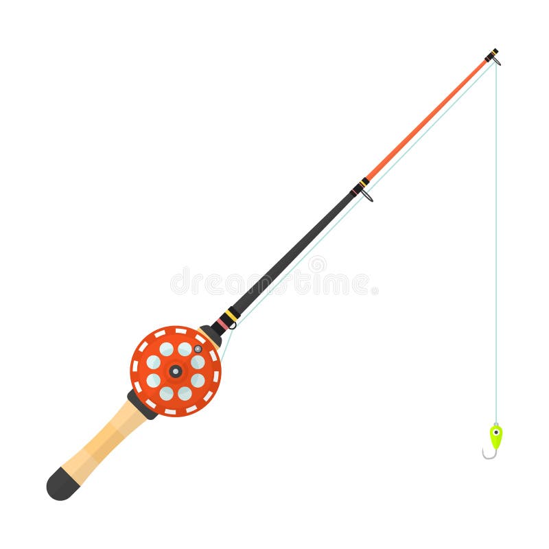 Download Vector Flat Style Gray Fishing Reel Illustration Stock ...