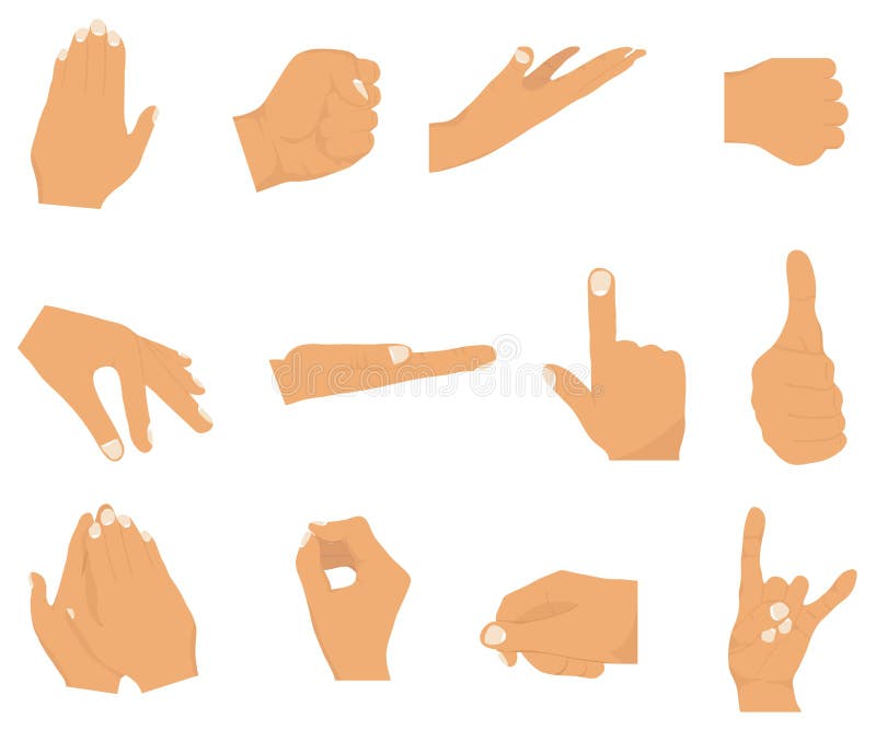 Hands Gestures Stock Illustrations – 7,365 Hands Gestures Stock ...