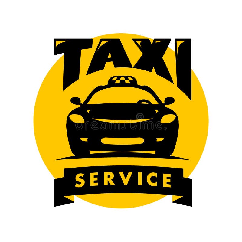 Taxi icon, Taxi logo vector de Stock