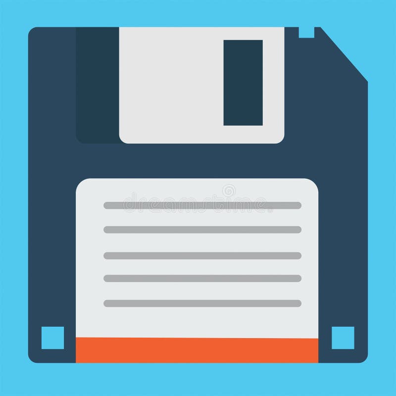 Vector Floppy Disk Illustration Flat Design vector illustration