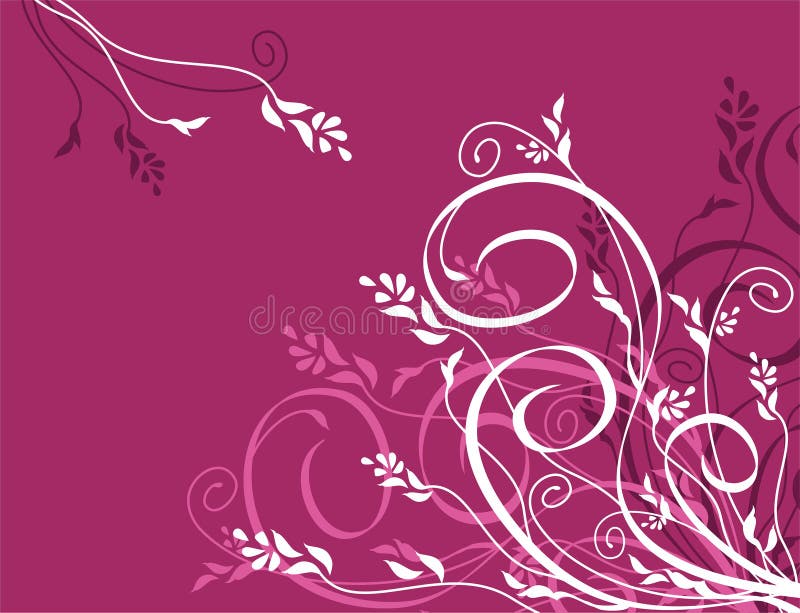 Vector Floral Scroll Ornament Stock Vector - Illustration of painting ...