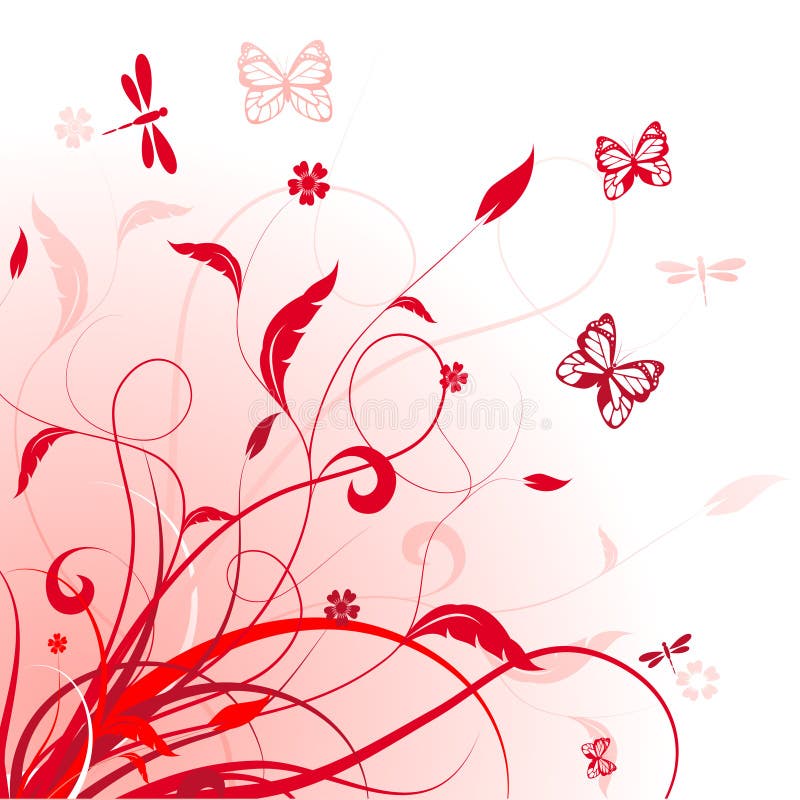 Vector floral background