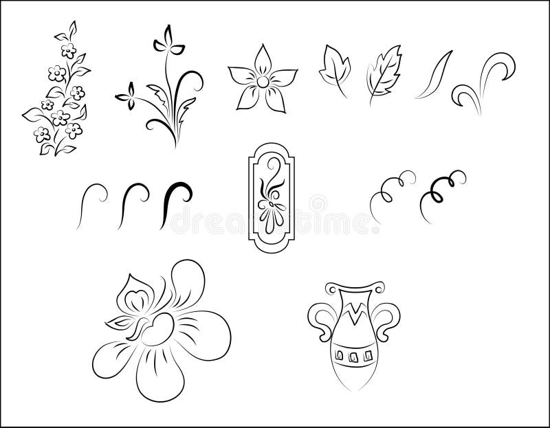 Vector floral ornament pattern