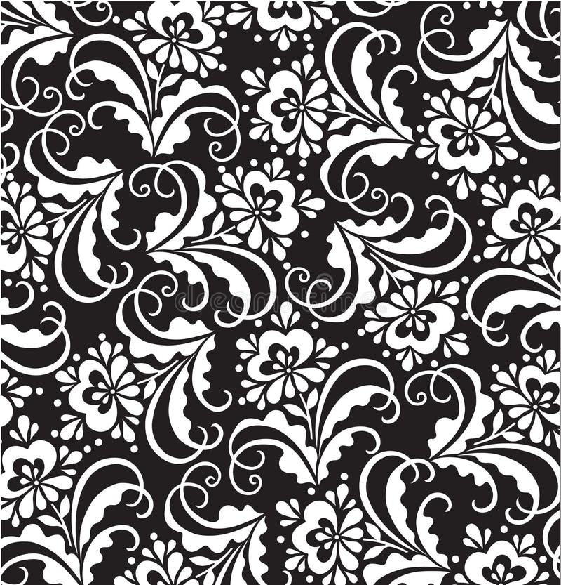 Decorativo en blanco y negro patrón.