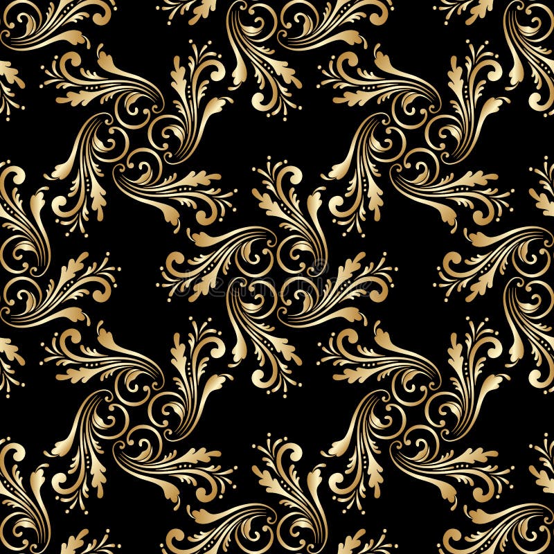 Vector floral seamless background.