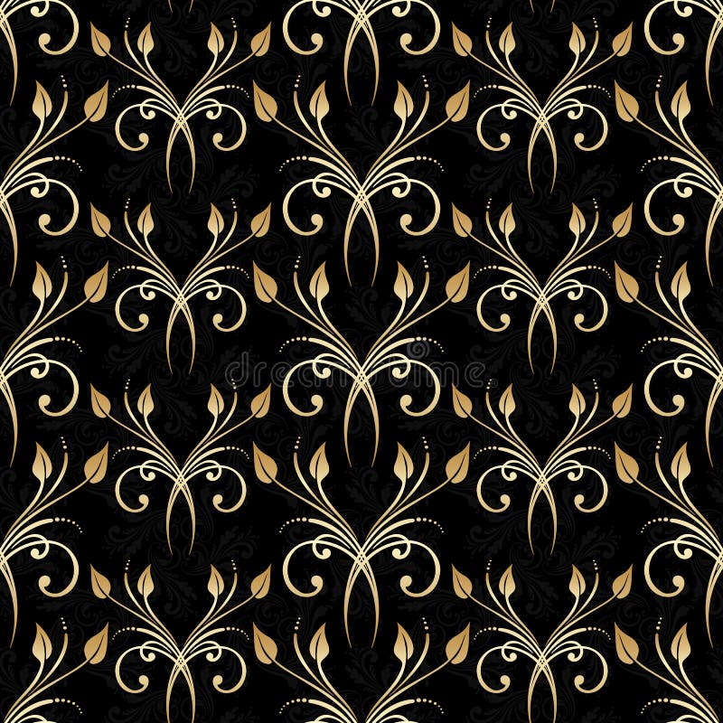 Vector floral seamless background.