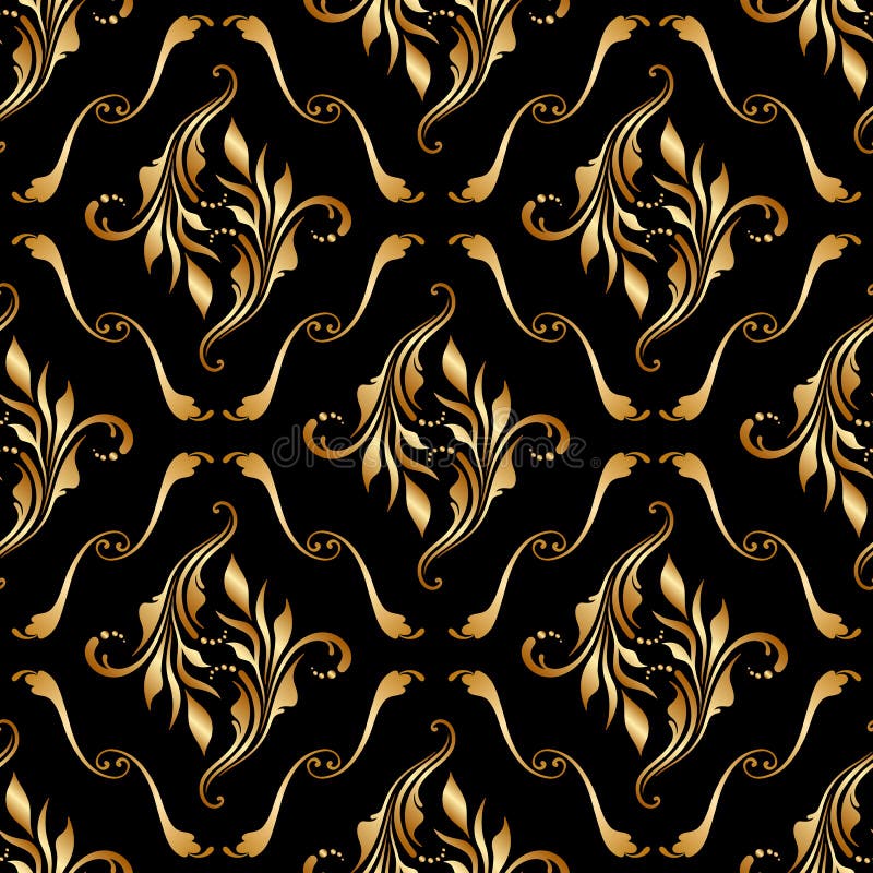 Vector floral seamless background.