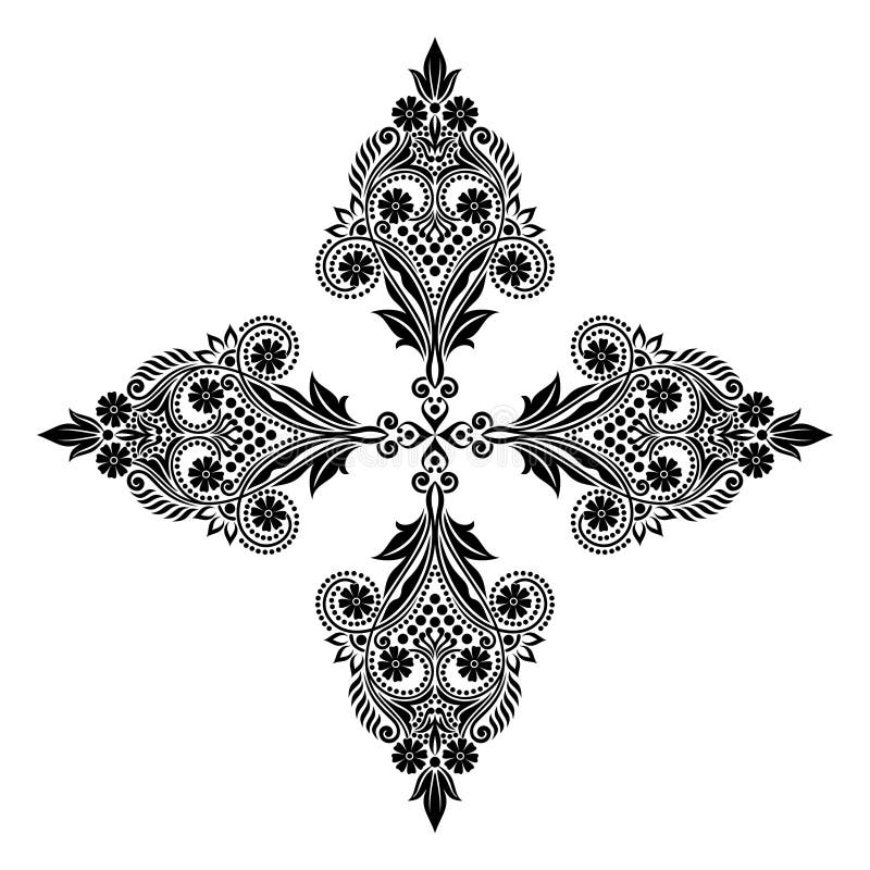 Vector flores bonitas e as folhas preto e branco monocromáticas do vintage isoladas ilustração royalty free Vector flores bonitas e as folhas preto e branco monocromáticas do vintage isoladas ilustração royalty free