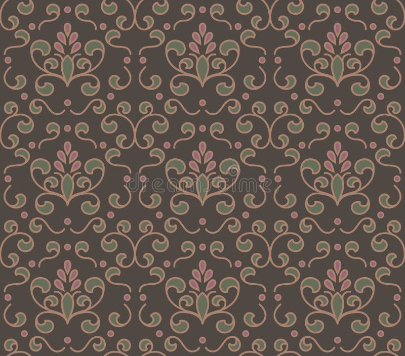 Vector flourish seamless pattern