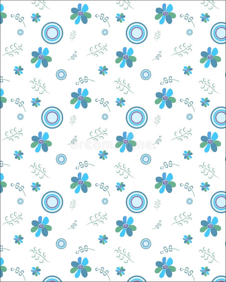 Vector flower pattern stock vector. Illustration of background - 71052287