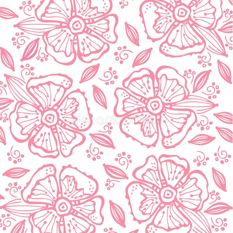 Vector flower pattern.