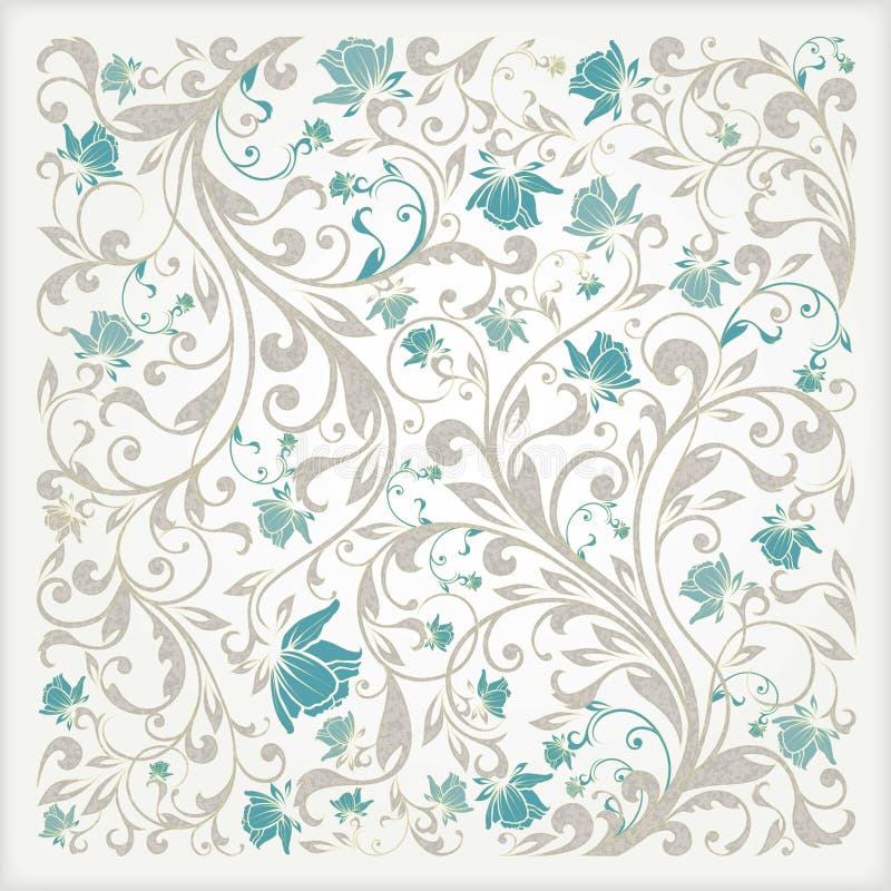 Vector flower seamless pattern background. Elegant texture for backgrounds. Classical luxury old fashioned floral ornament, seamle vector illustration Vector flower seamless pattern background. Elegant texture for backgrounds. Classical luxury old fashioned floral ornament, seamle vector illustration