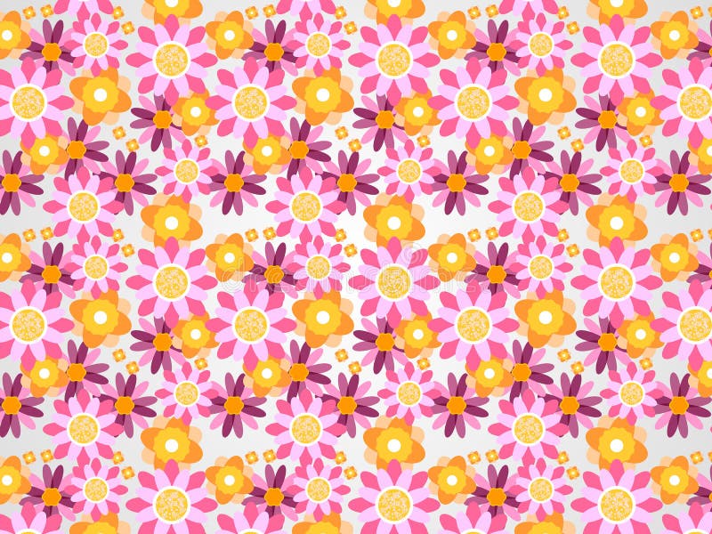 Vector flowers pattern royalty free illustration