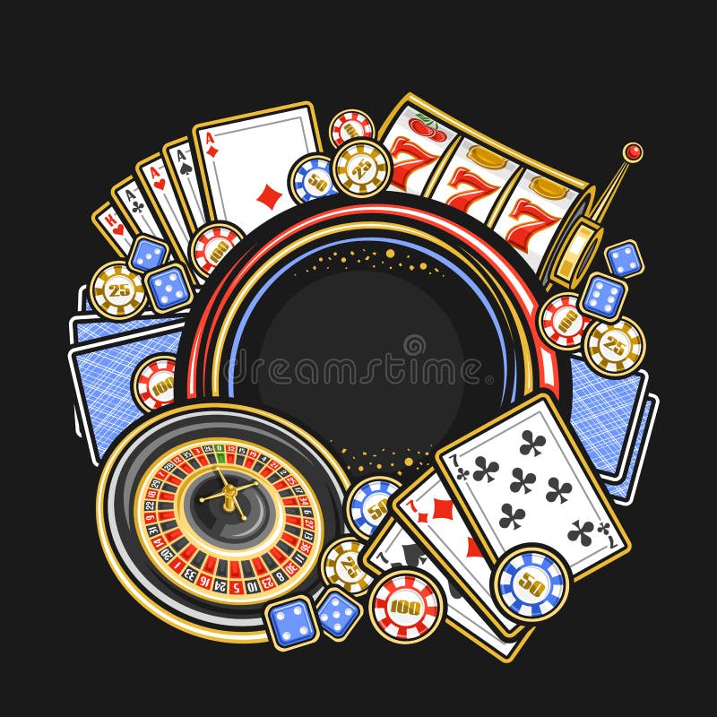 Vector American Roulette Wheel With Las Vegas Sign, Playing Cards And Dice  Royalty Free SVG, Cliparts, Vectors, and Stock Illustration. Image 25331286.