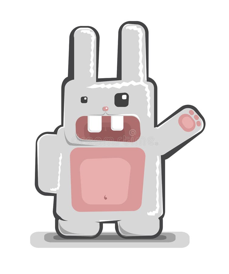 Vector funny rabbit